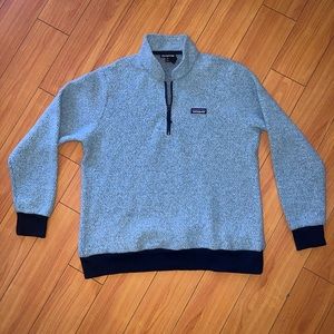 Patagonia Woolyester XL Zip Up Fleece Zip Top Pullover Size Extra Large
